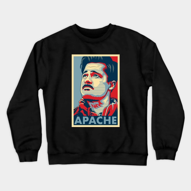 Aldo the Apache "Hope" Poster Crewneck Sweatshirt by Woah_Jonny